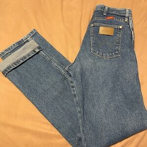 Wrangler Blue Straight Leg Jeans